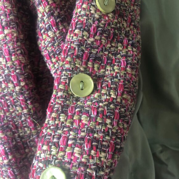Colorful Long sleeve tweed blazer size S - Picture 6 of 9